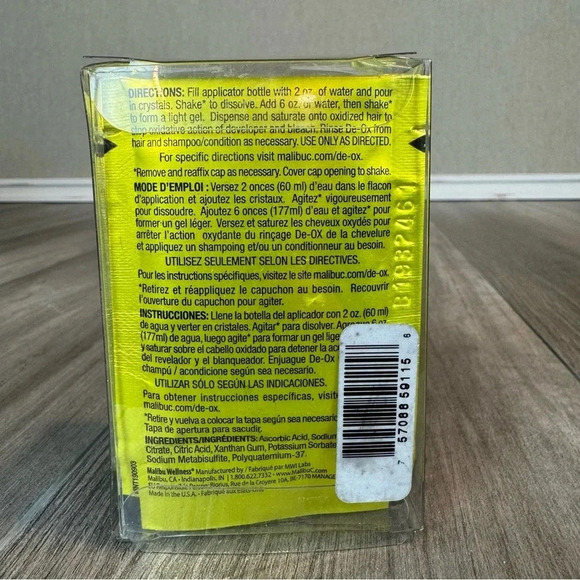 Malibu C. De Ox hair wellness remedy • New in Box • 12 packets in box • NWT - Picture 2 of 3